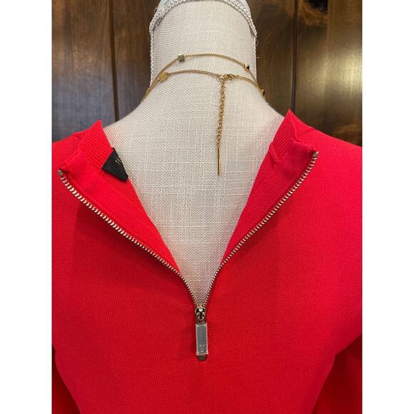 Ted Baker Women’s Yonoh Cutout Bow-Sleeve Sweater in Red size 8 - Picture 7 of 8